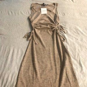 Womans XS gold dress